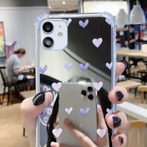 Brand new Apple IPhone 14 Pro Max Mirror Heart 🩶🩶🩶Silicone Phone - Picture 6 of 6